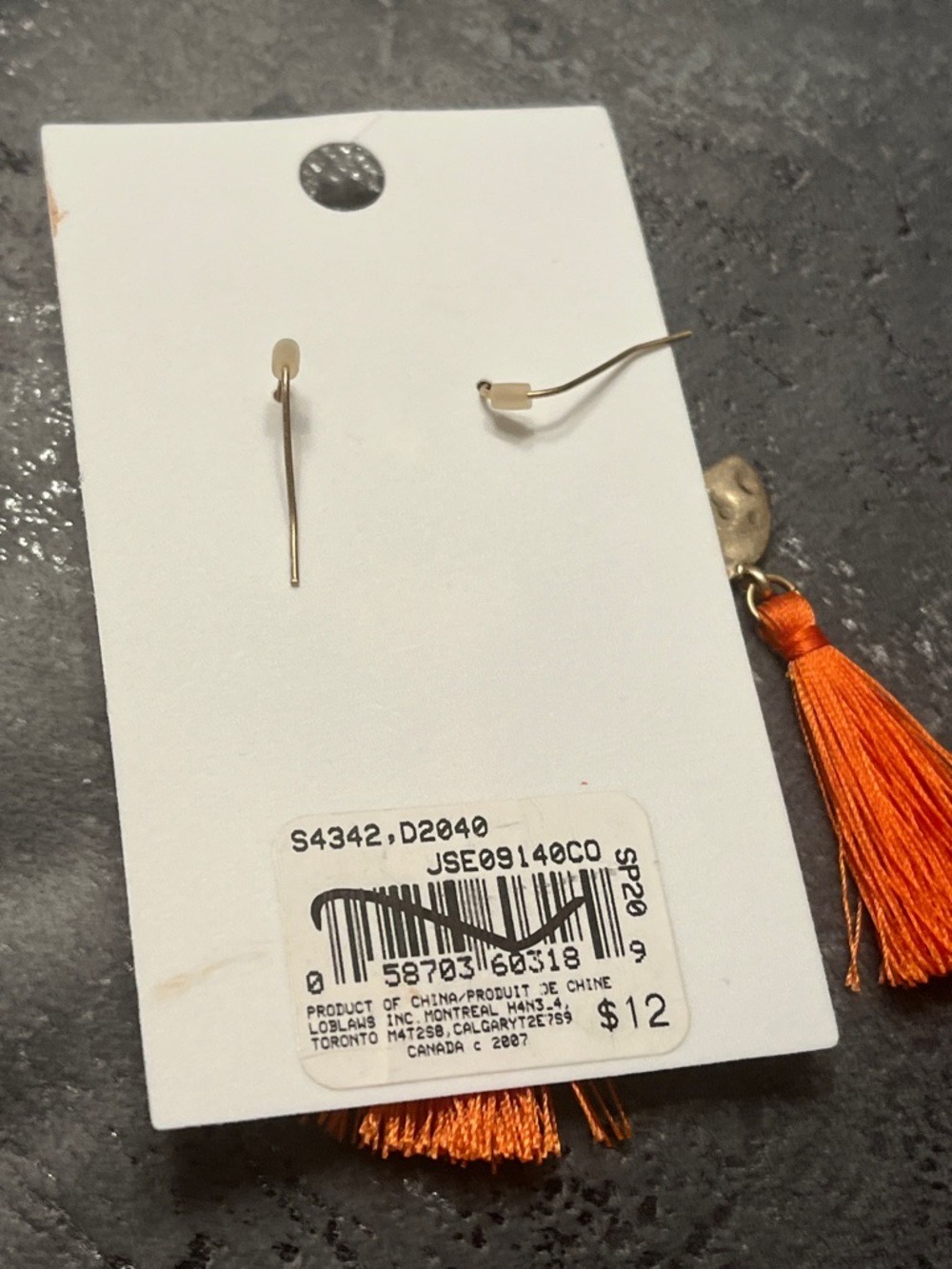 😍SHOW SPECIAL NWT E67 JOE FRESH 3 Tier Bohemian Tassle Fashion Earrings MSRP $12 - Picture 4 of 7